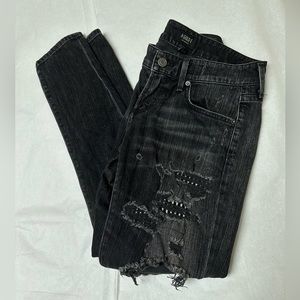 Women's Agolde Chloe Low Rise Slim Distroyed